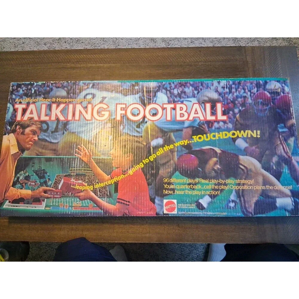 1971 Talking Football Game by Mattel in Great Condition One Broken Goalpost